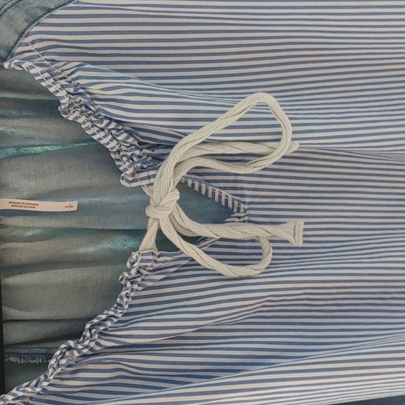 Free People Keegan High Low Denim Cotton Patchwork/Tunic Dress Size Small - Picture 3 of 13